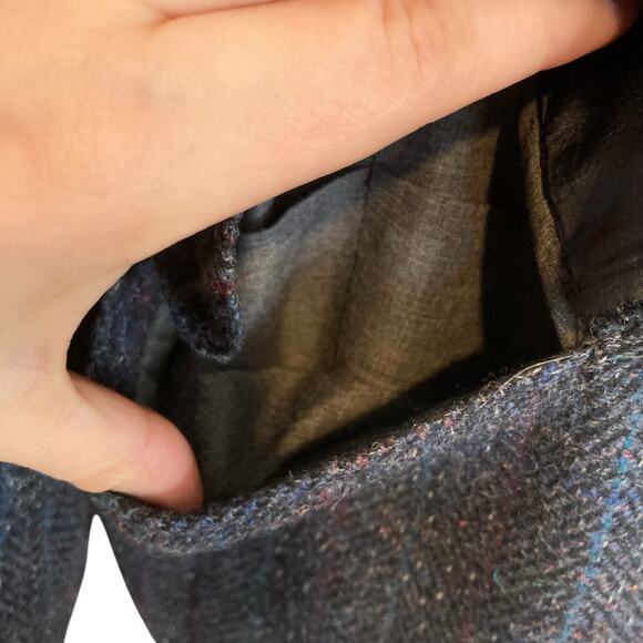 Vintage 60s Gray Herringbone Tweed 100% Wool Preppy Academia Blazer Size Medium - Picture 11 of 16